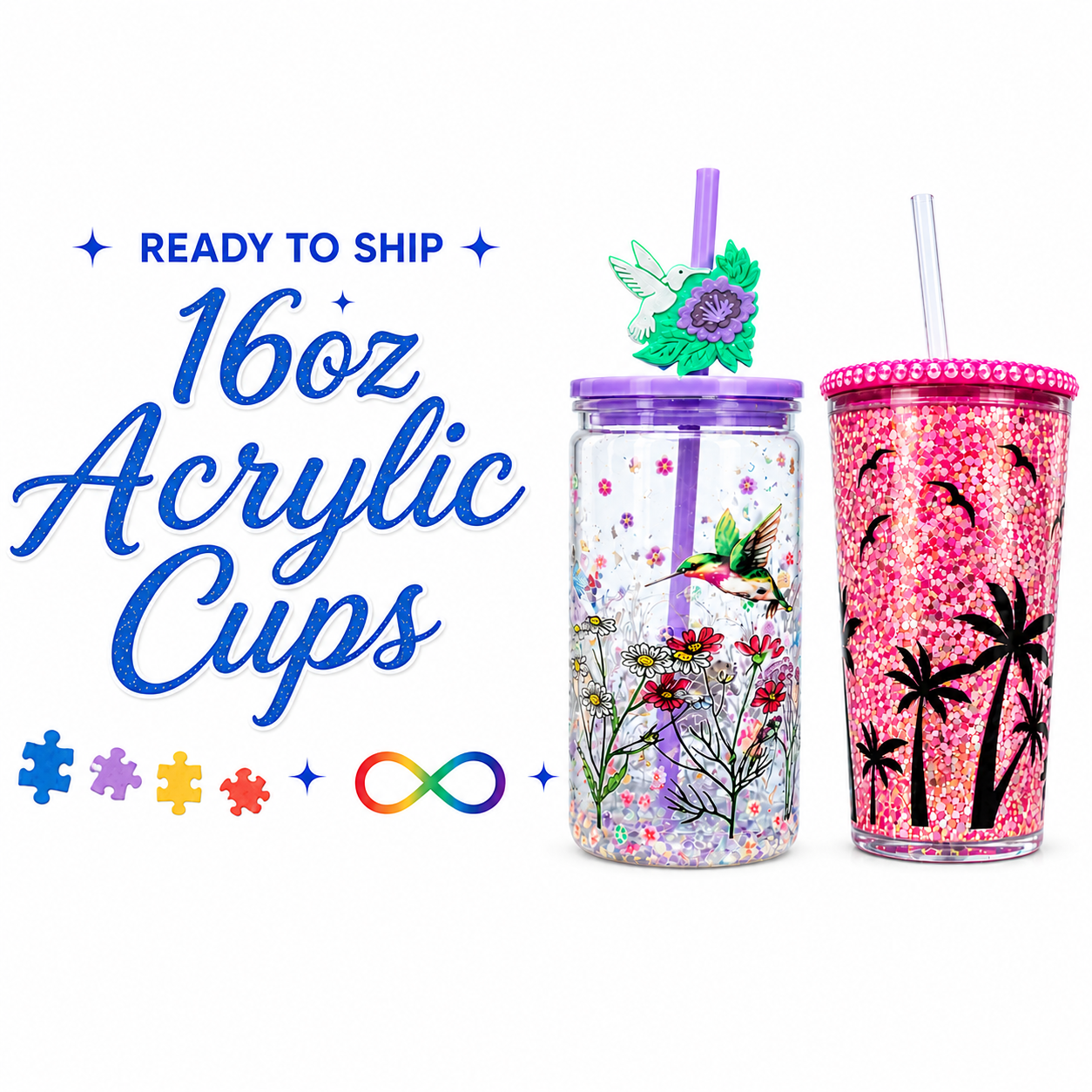Ready To Ship- 16oz Acrylic Cup