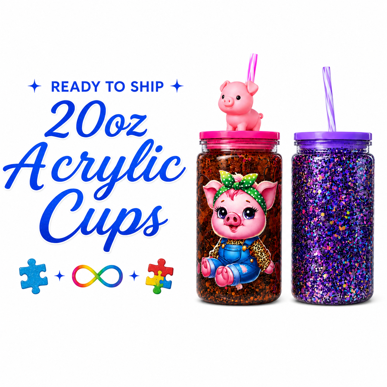 Ready To Ship- 20oz Acrylic Cup