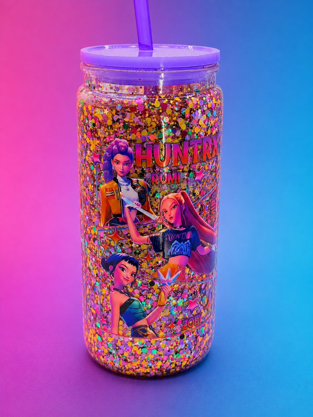 Glitter-20 ounce Acrylic Snow Globe Cup