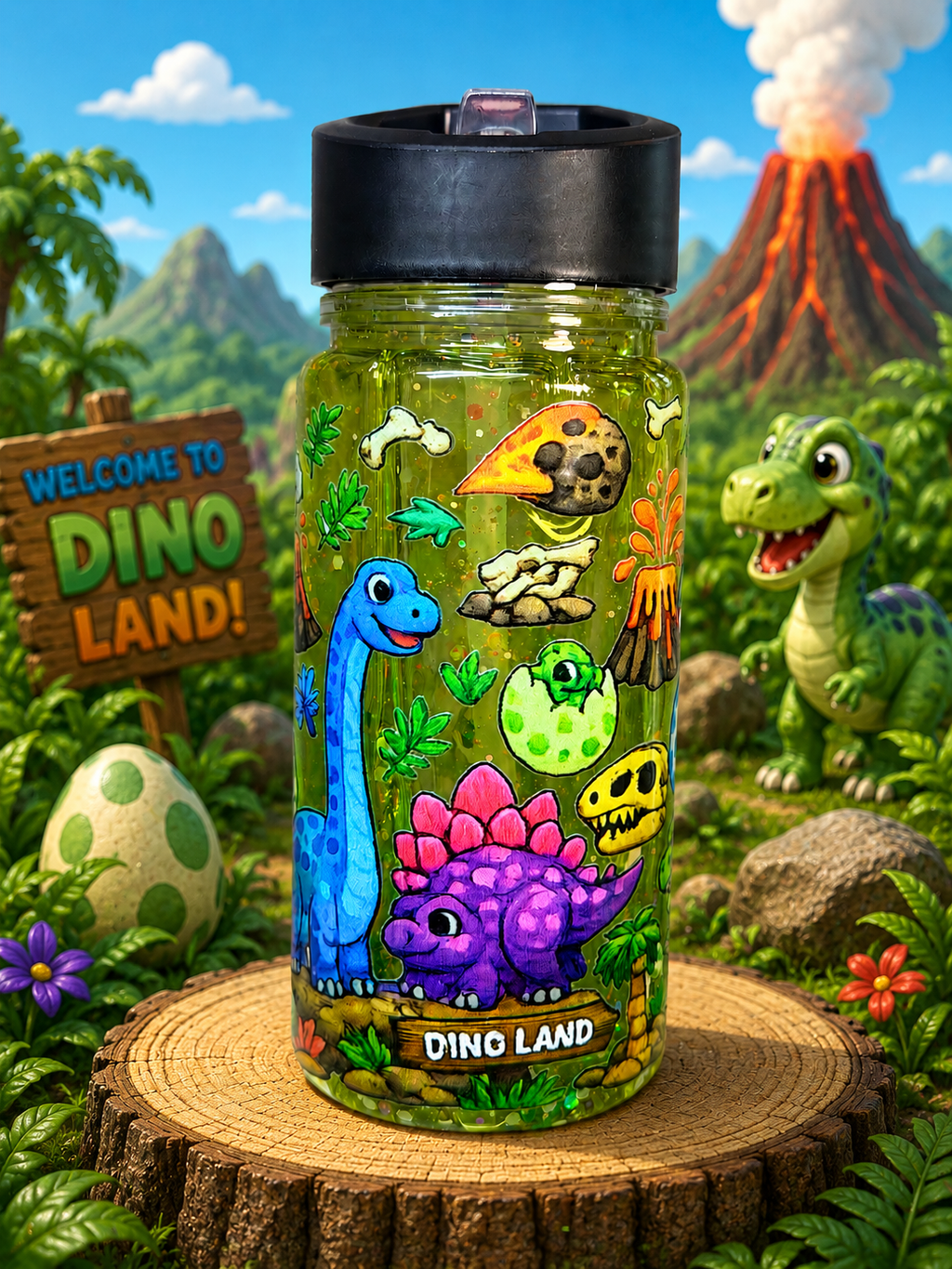 10 ounce Kids Cup- Dinosaur