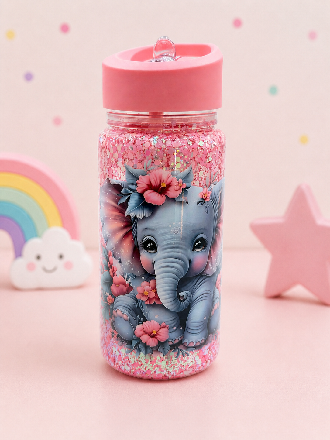 Baby Elephant- Glitter-10 ounce Kids Cup