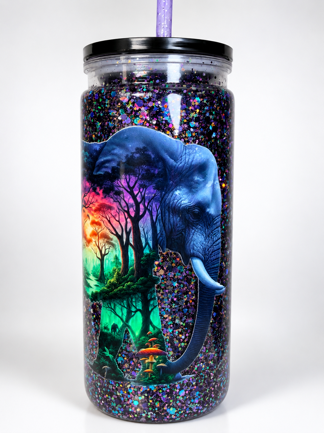 20 oz Acrylic Glitter - Elephant 🐘