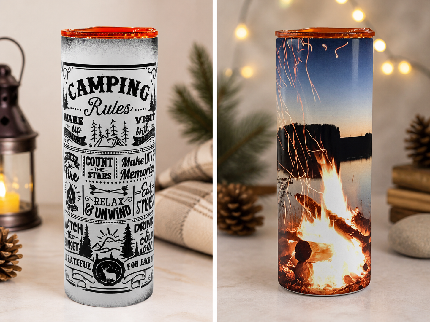 Camping Rules- Stainless Steel Cup