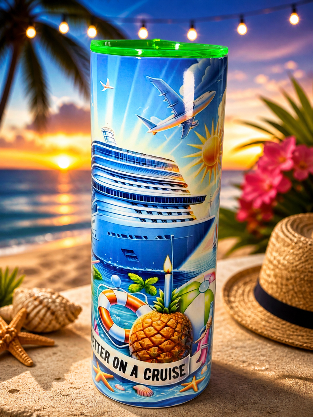 20 oz Stainless Steel Tumbler- Life is Better on a Cruise