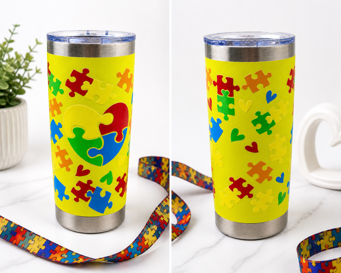 Autism Awareness- Stainless Steel Cup