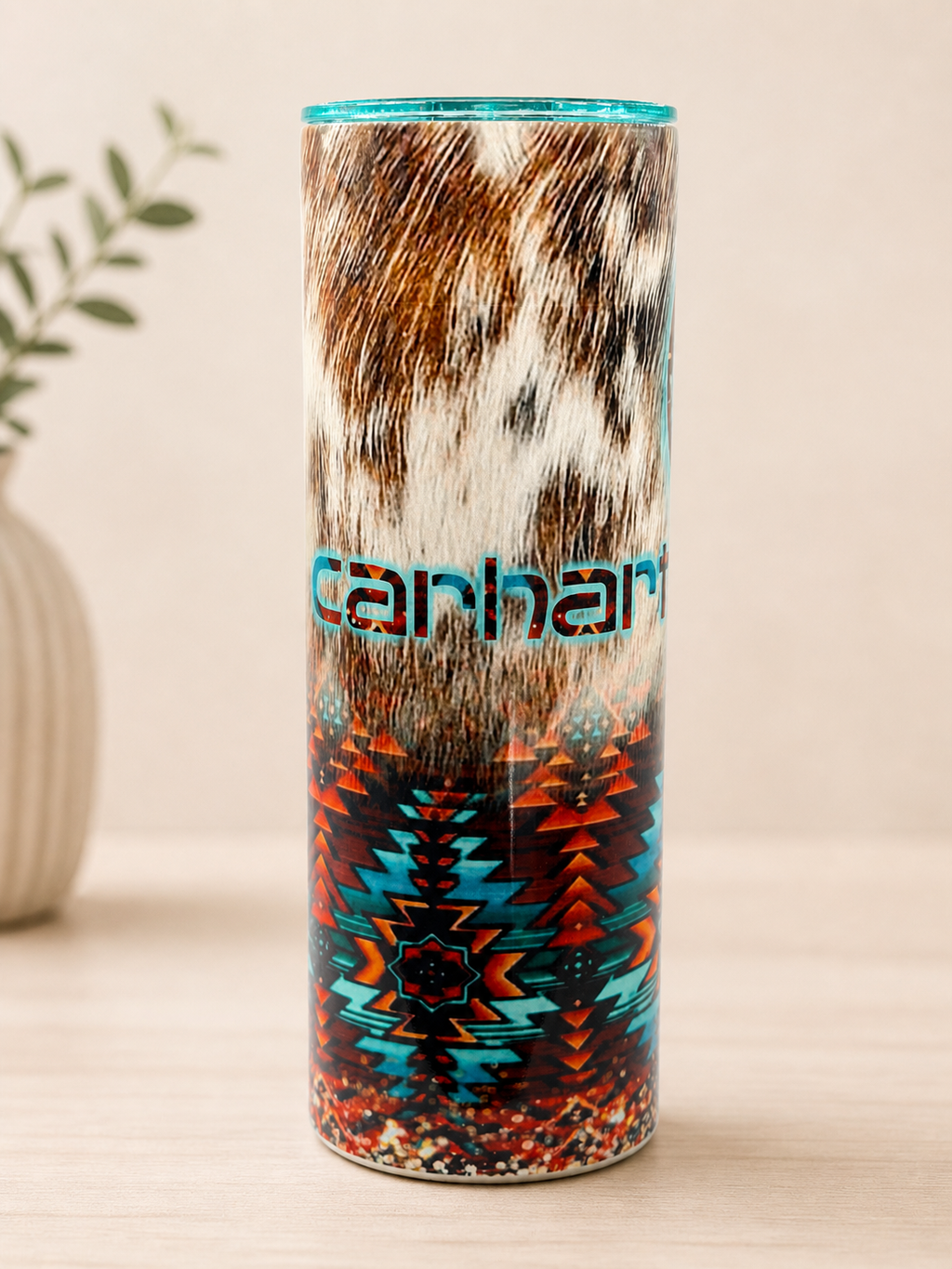 Western Themed- Stainless Steel Cup