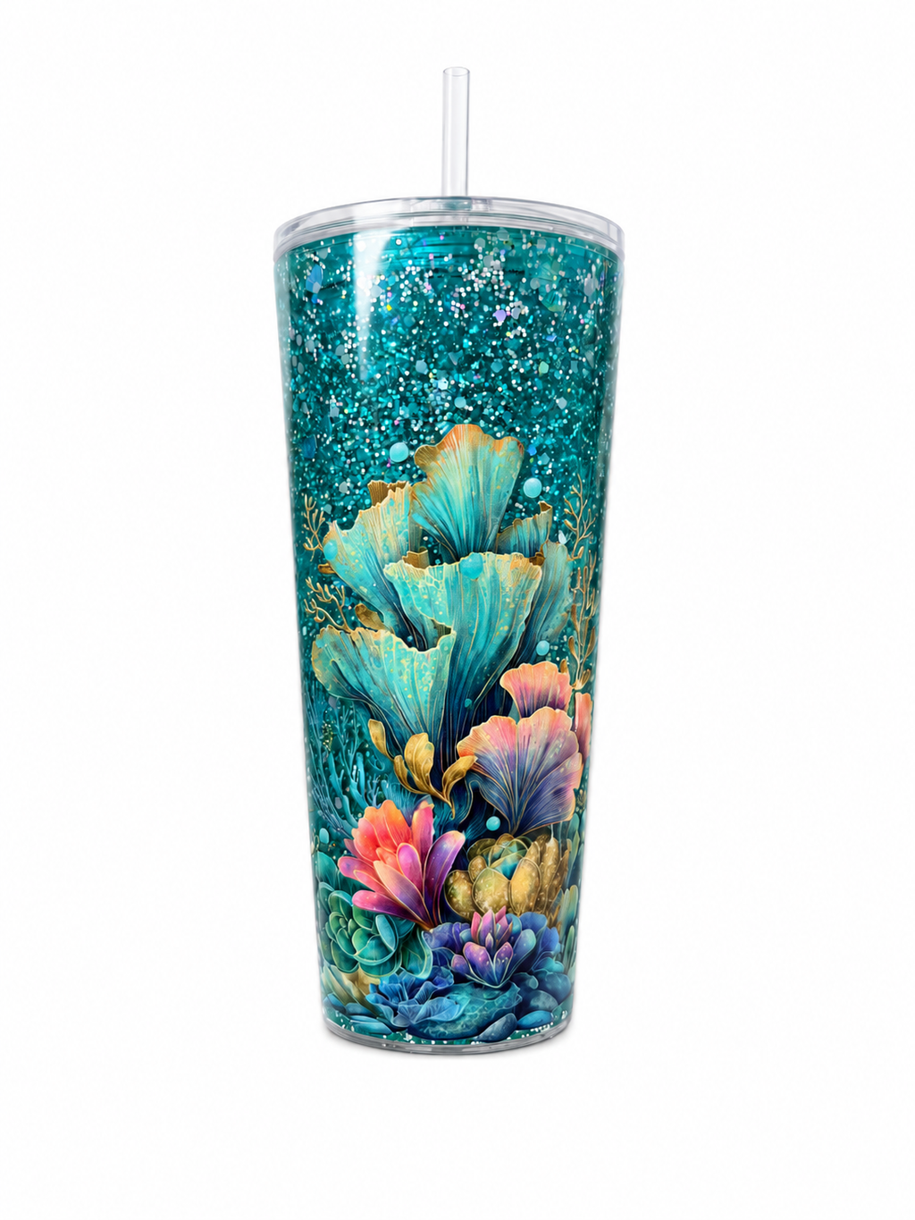 24 oz Acrylic Tapered Cup- Shells