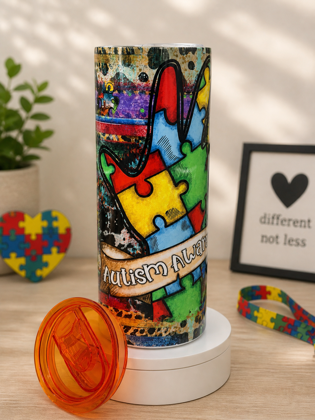 Autism Awareness- Stainless Steel Cup