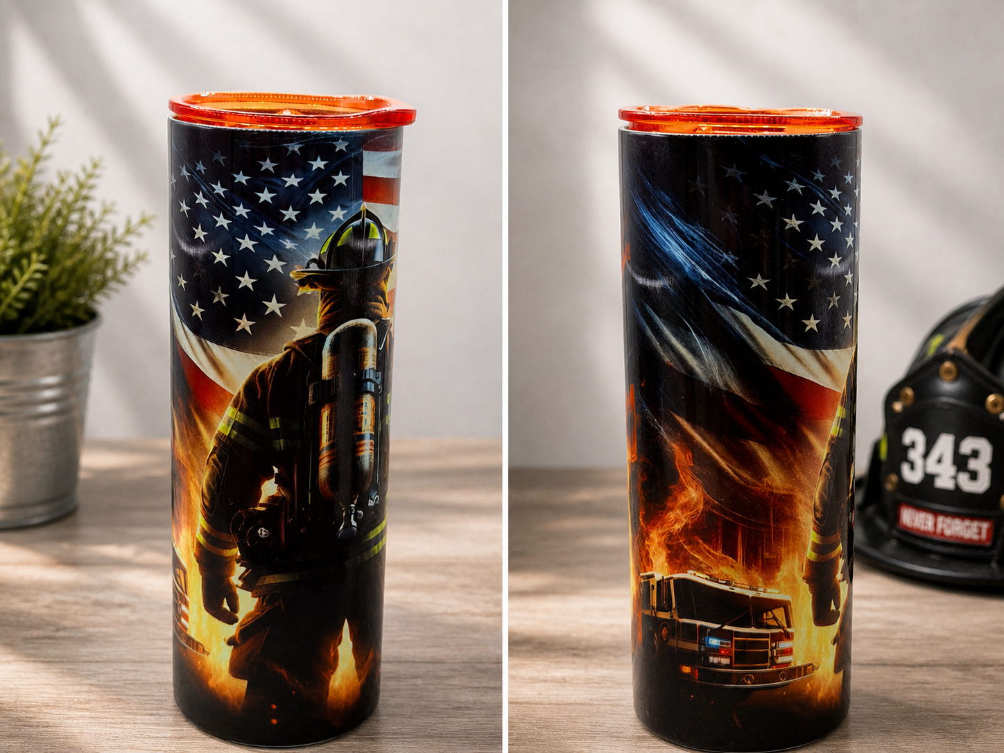 Fire Fighter- Stainless Steel Cup