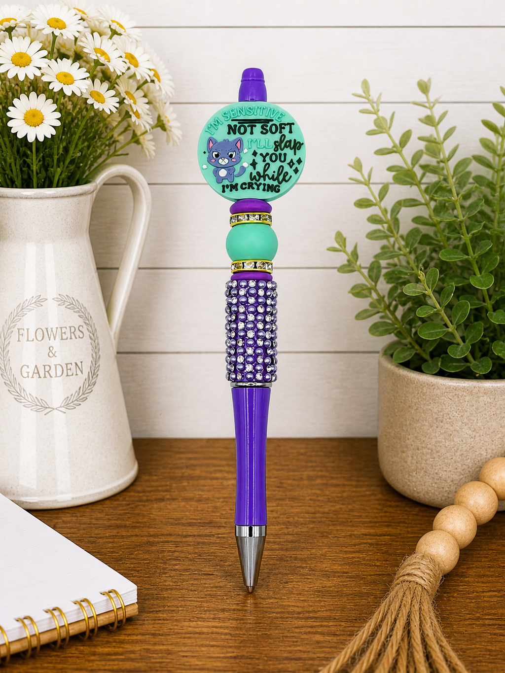 I’m sensitive, not soft- Beaded Pen