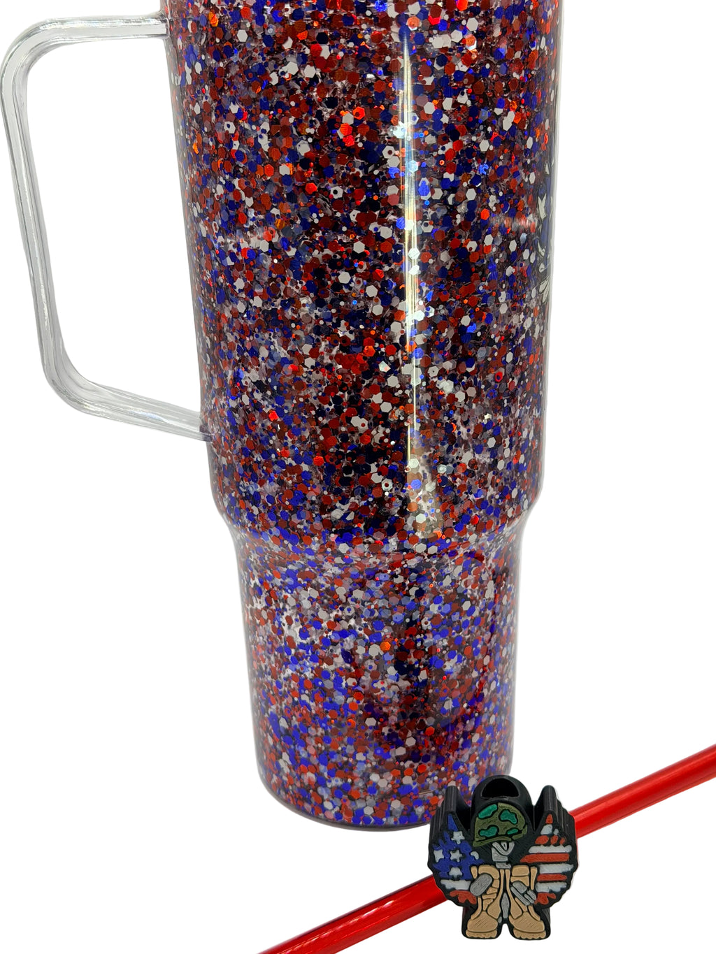Military Boots- Glitter-40 Ounce Cup