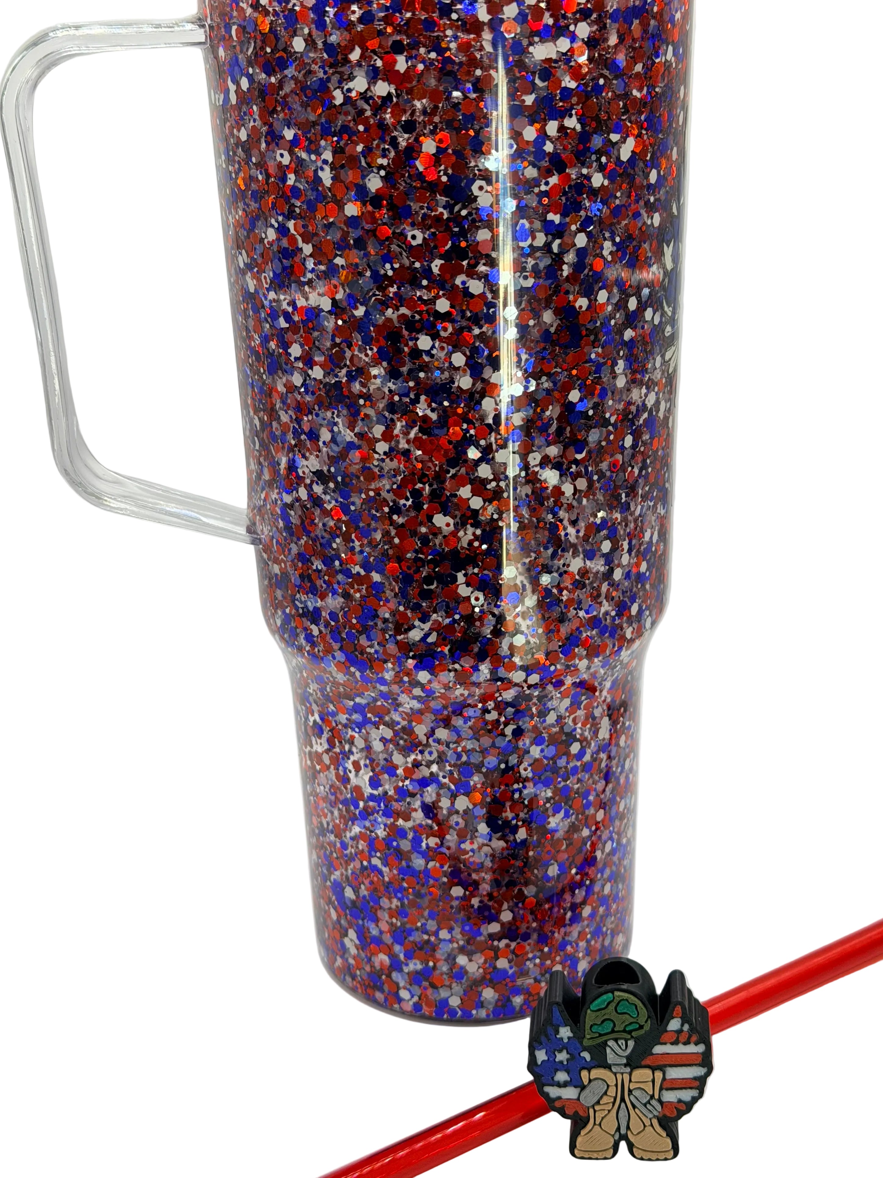 Military Boots- Glitter-40 Ounce Cup