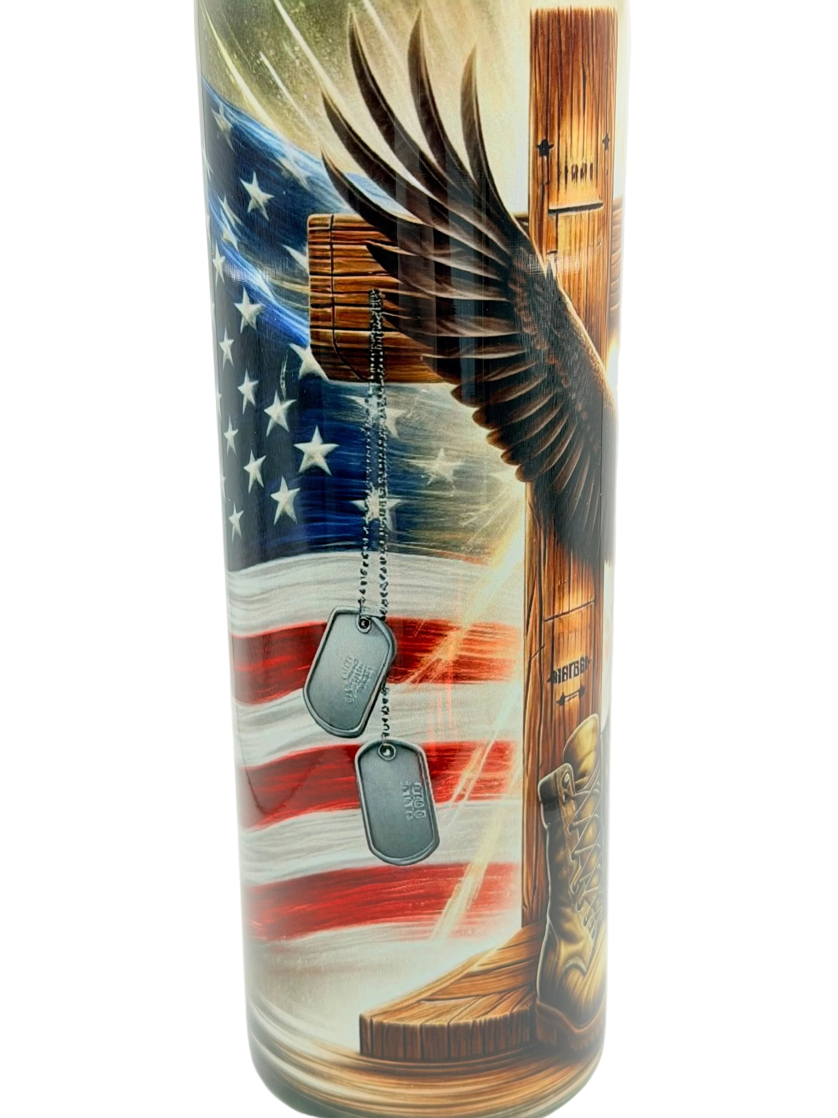 God, Family & Country- Stainless Steel Cup