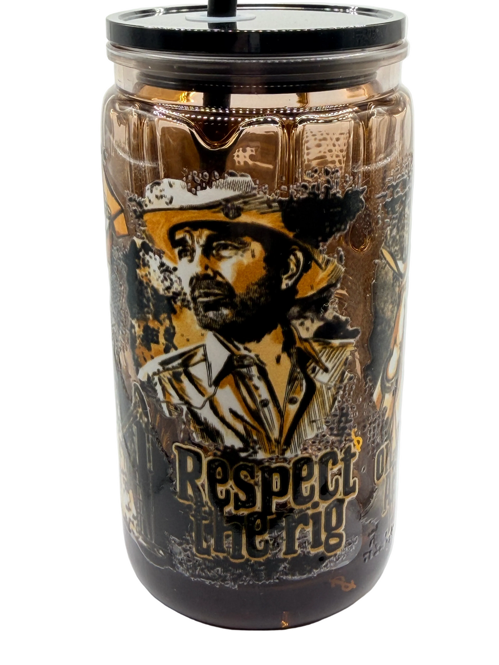 Land Man- Oil Drip-16 ounce Cup