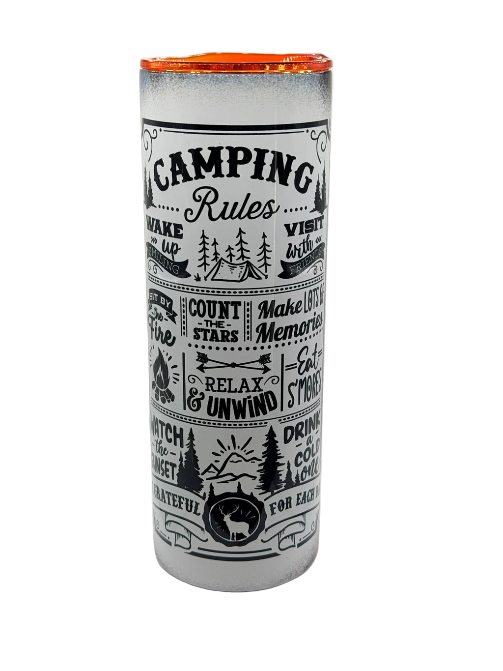 Camping Rules- Stainless Steel Cup