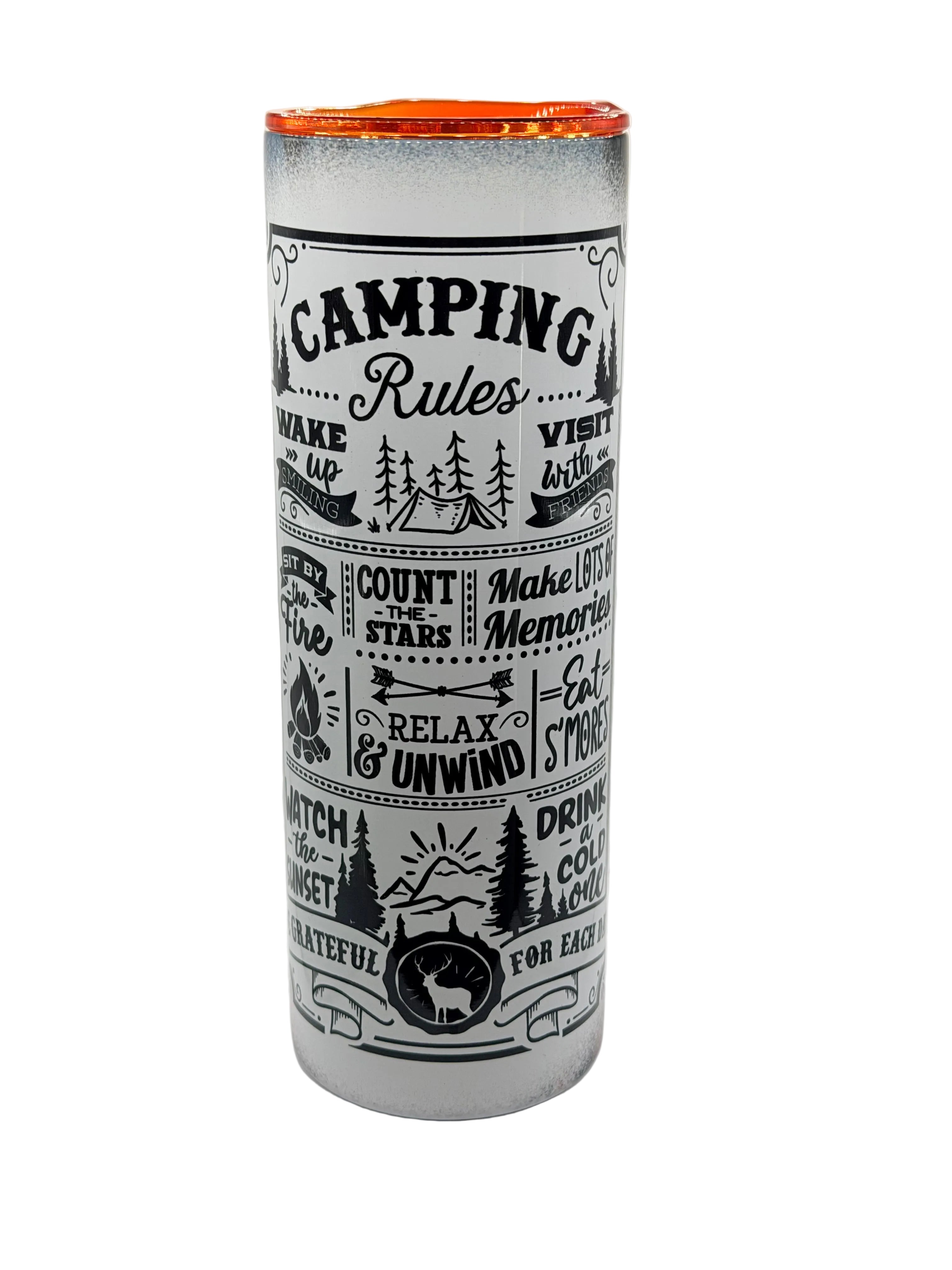 Camping Rules- Stainless Steel Cup
