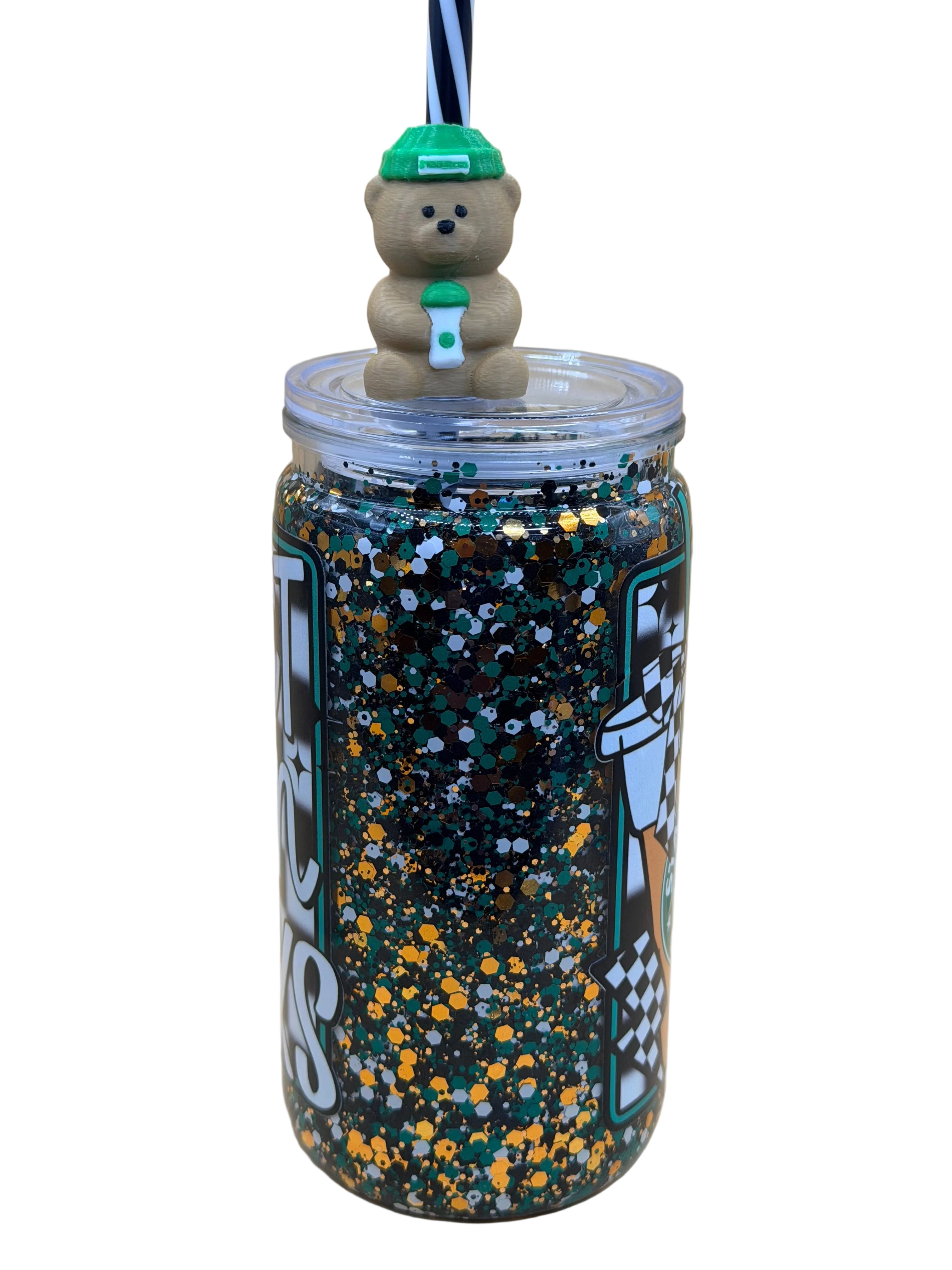 Coffee Lovers- 16 ounce Glitter Snow Globe Cup
