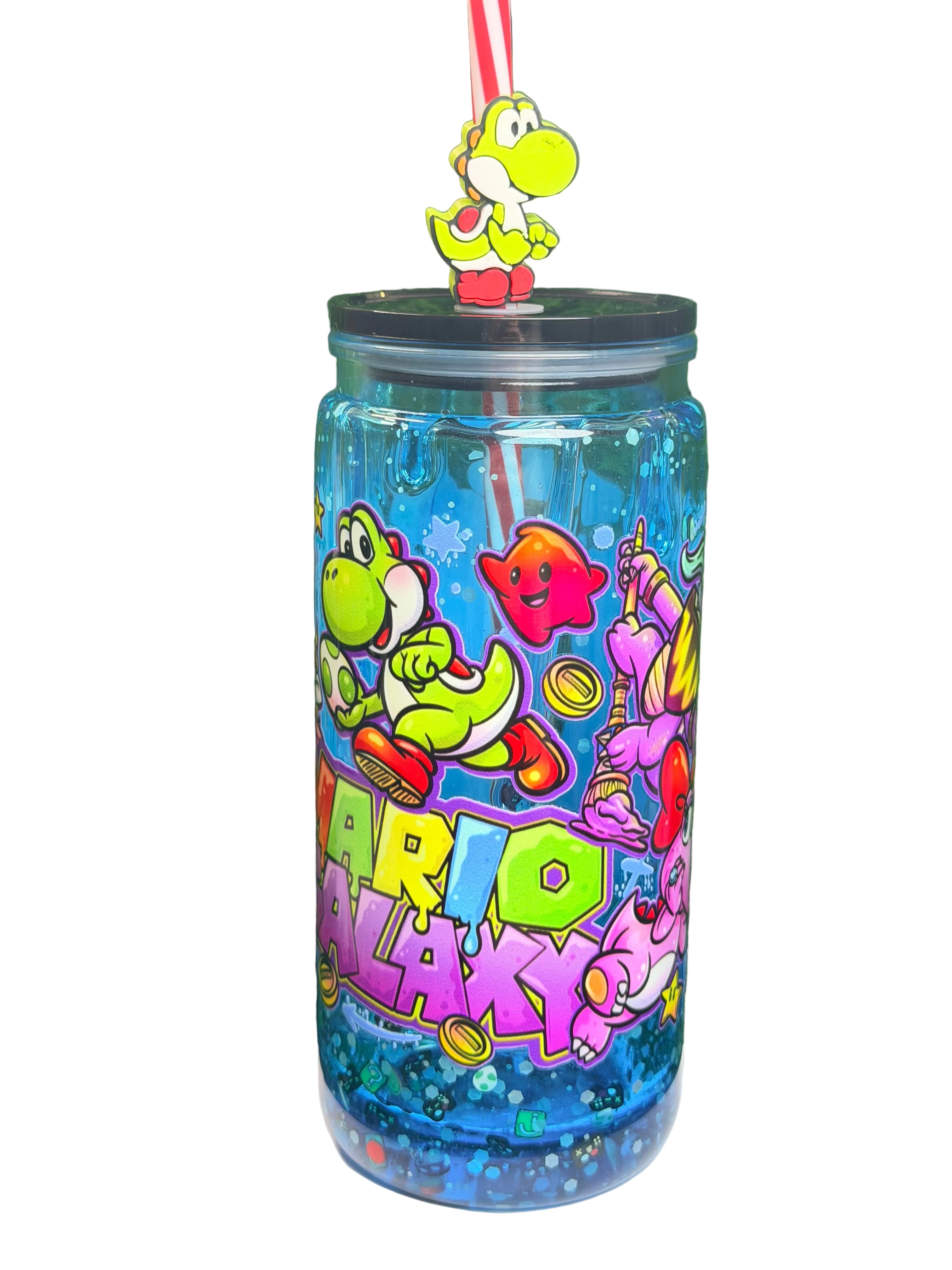 Mario- 20 ounce Acrylic Drip Cup- Glow