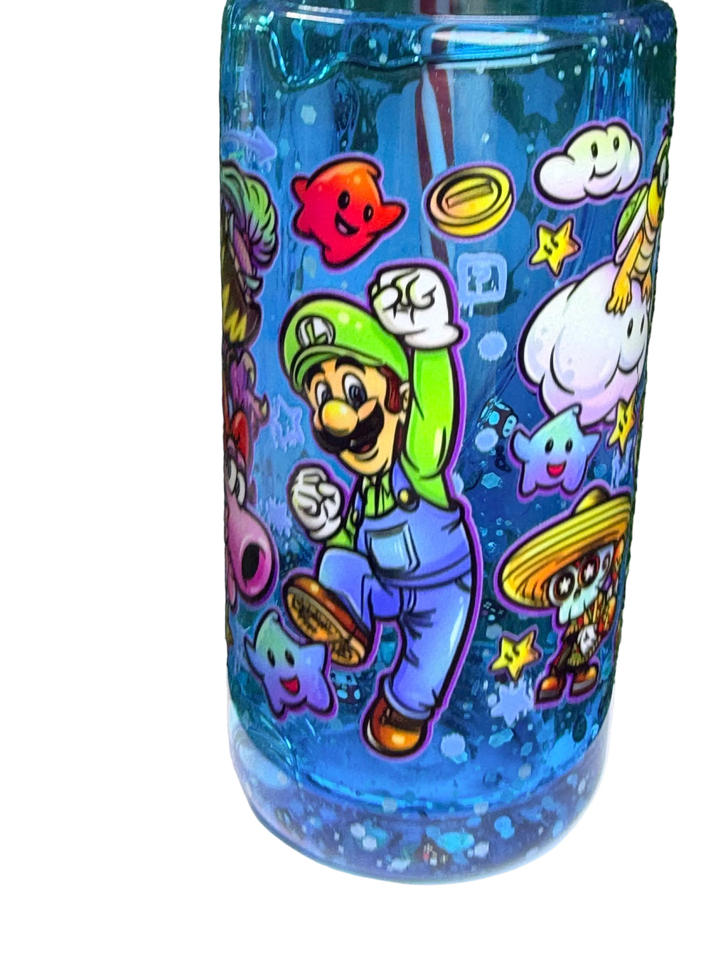 Mario- 20 ounce Acrylic Drip Cup- Glow