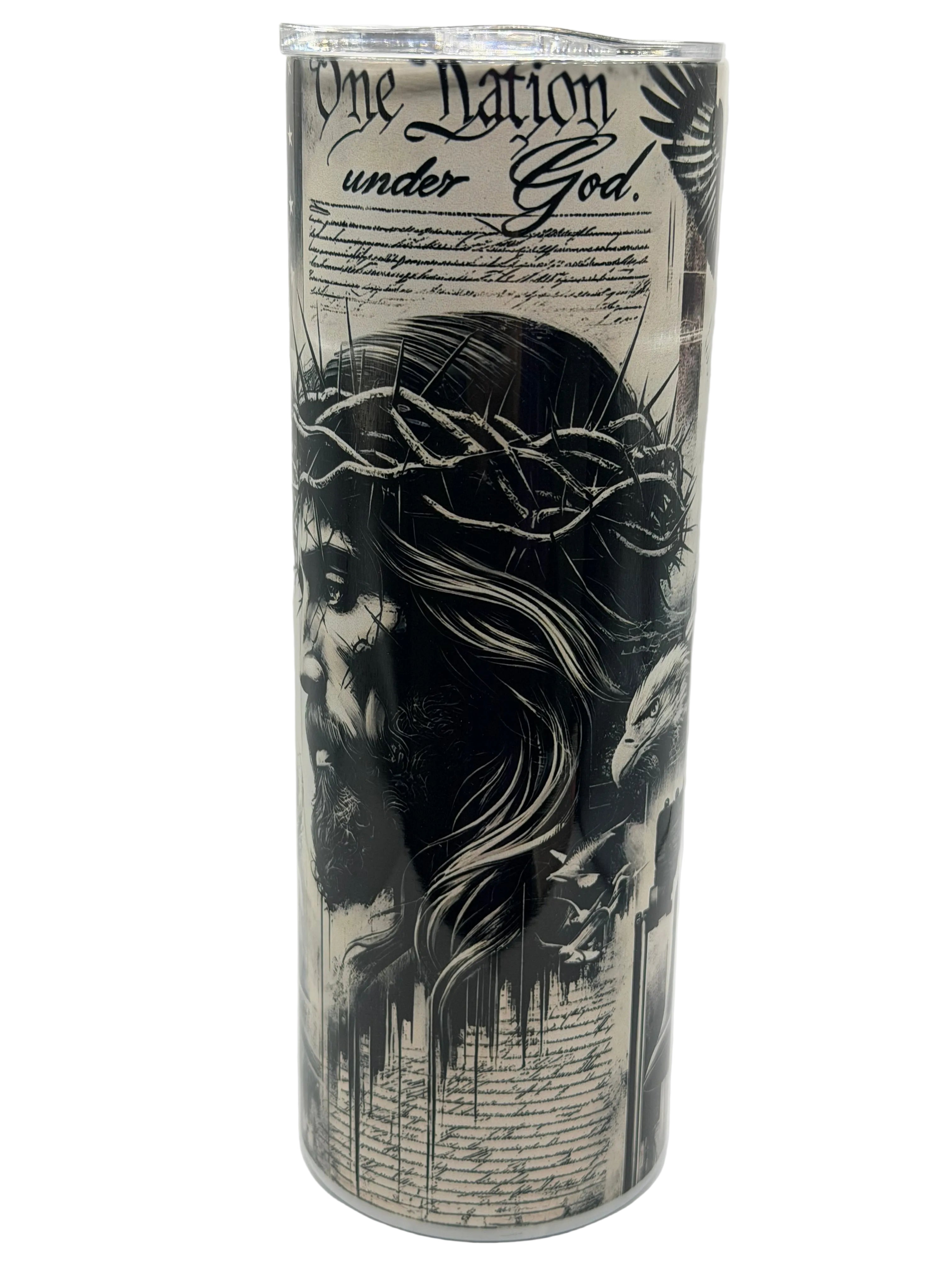 One Nation- 20 ounce stainless steel tumbler