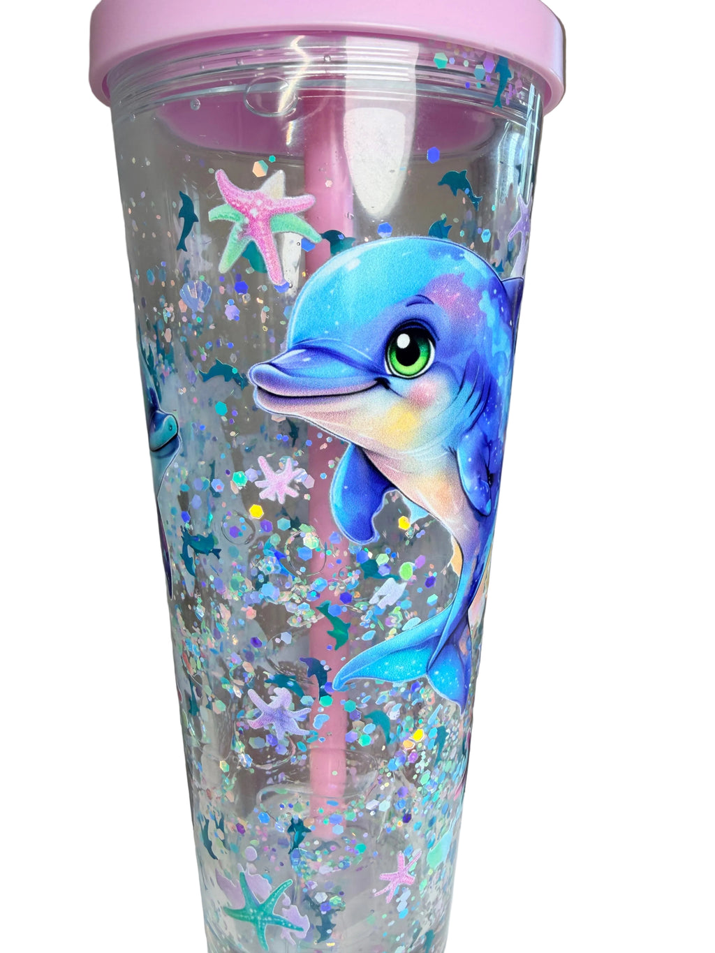 24 oz Tapered Lava Glitter Tumbler