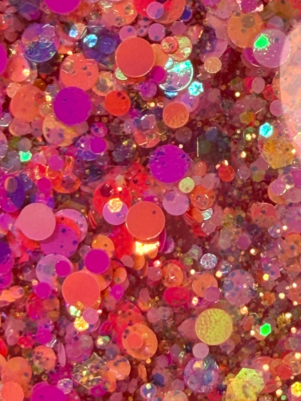 16 oz Tapered Acrylic Snow Globe Tumbler | Sunset- Pink, Orange, & Glow Glitter