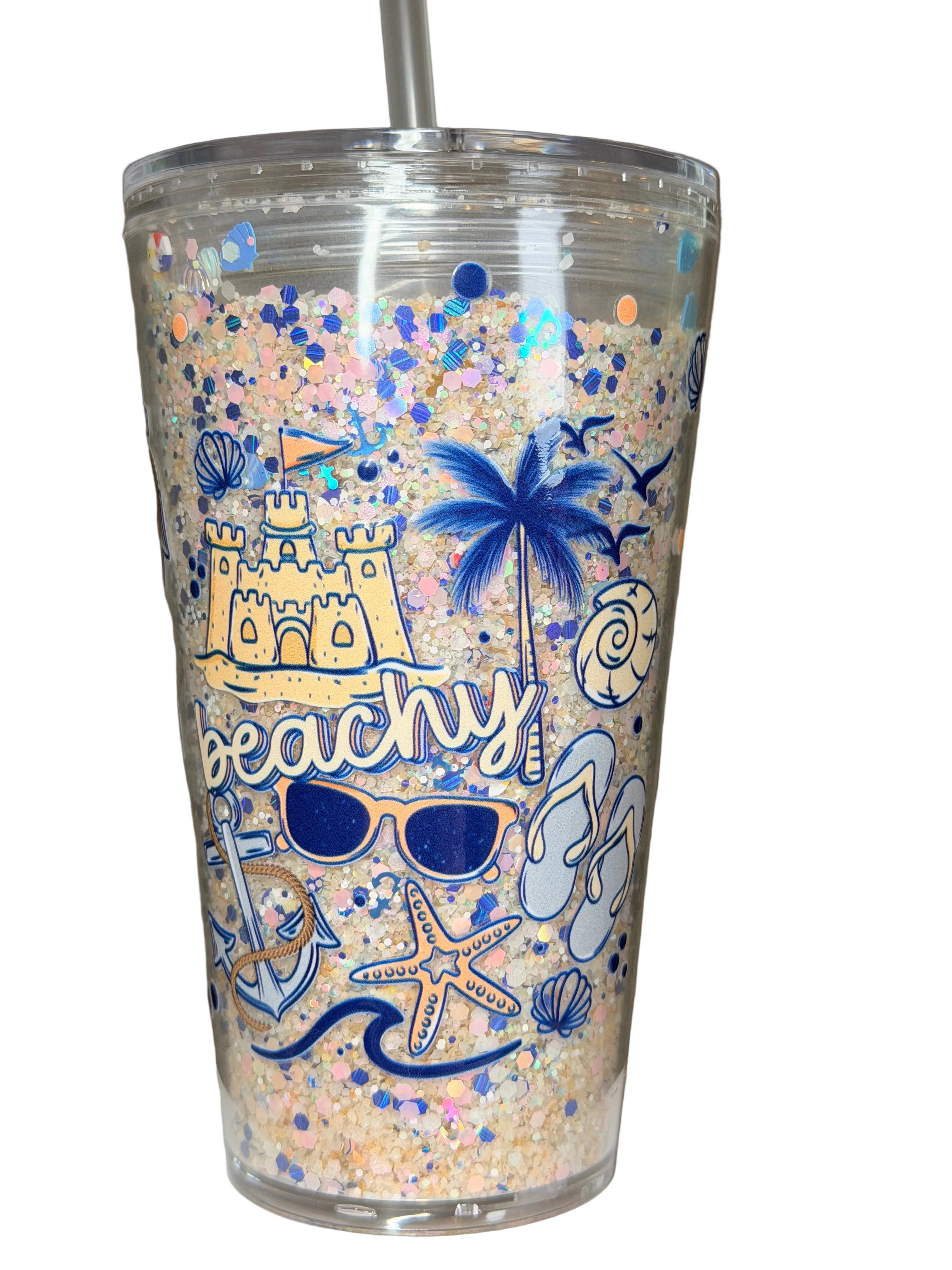 16oz Acrylic Beach Cup