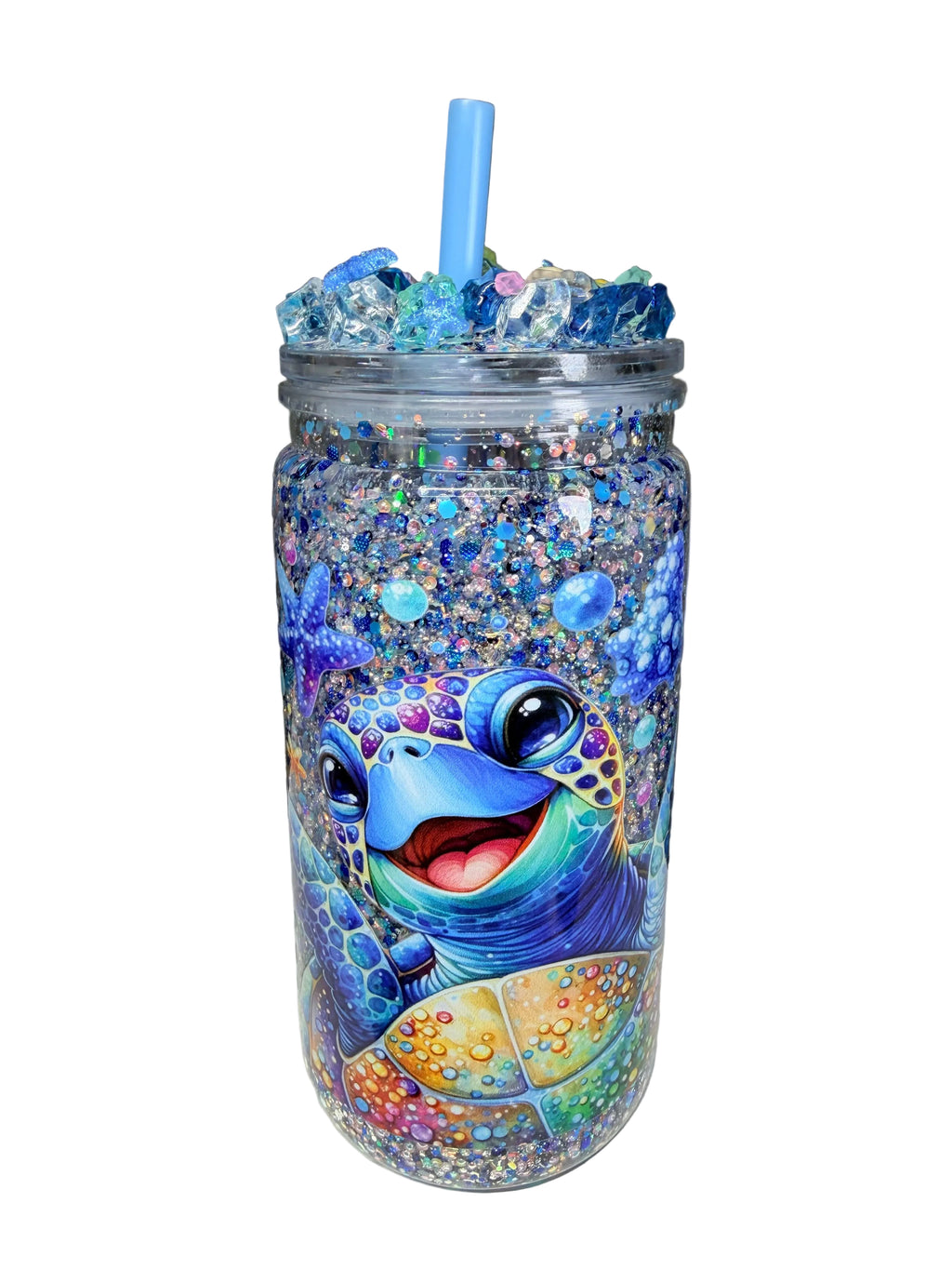 16 ounce Acrylic Tumbler- Glow Turtle