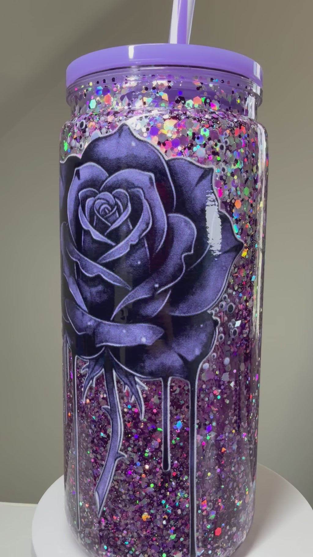 Mineral Drip with Glitter-20 ounce Cup