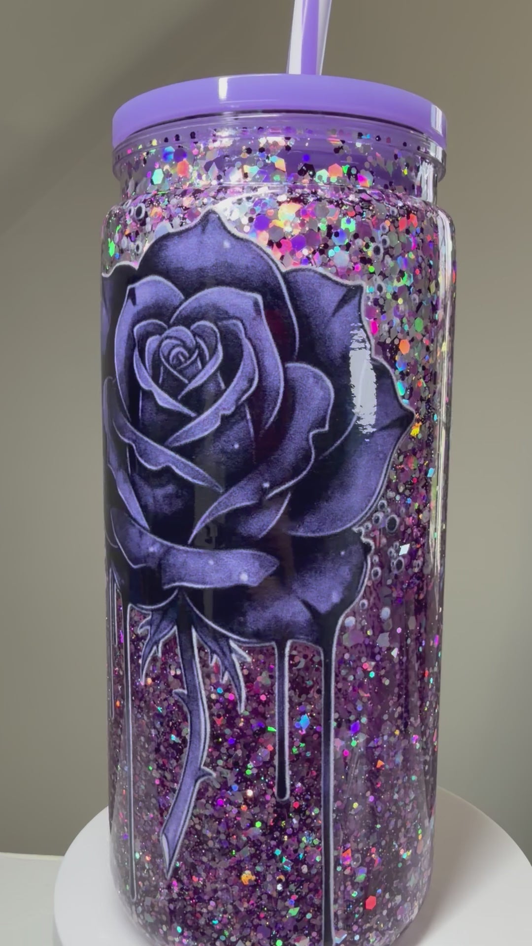 Mineral Drip with Glitter-20 ounce Cup