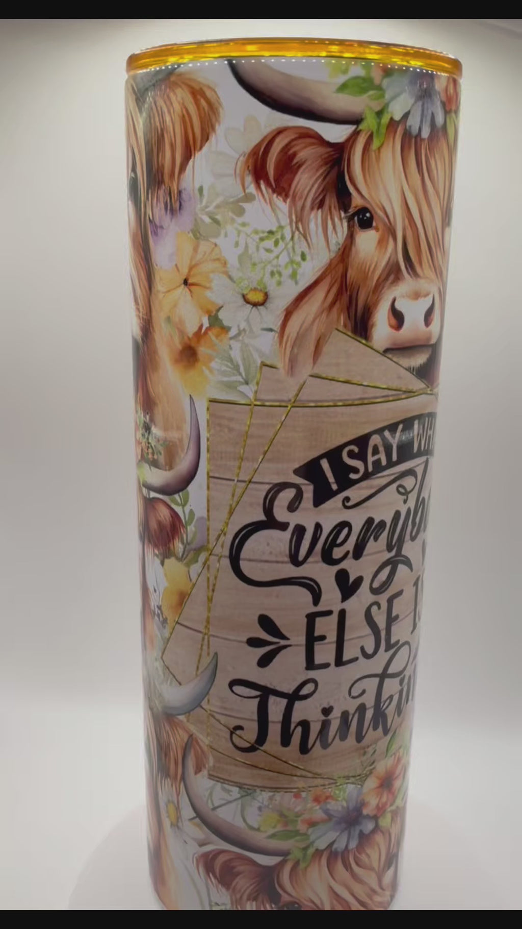 I Say What Everybody.. 20 ounce Stainless Steel Tumbler