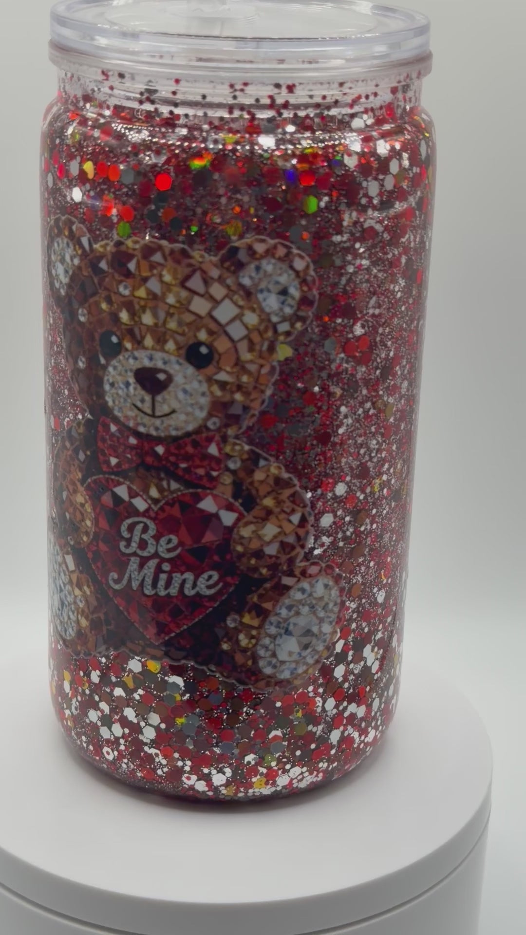 Be Mine-Glitter-16 ounce Cup