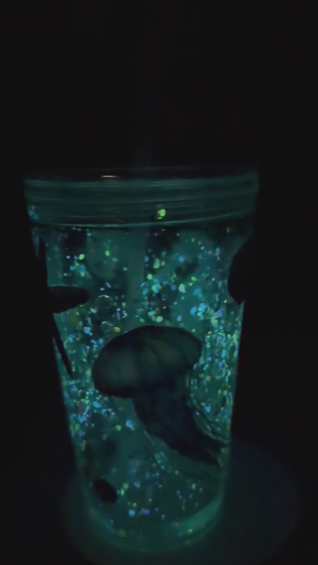 16oz Acrylic Tapered-Ocean Glow, Dual lava